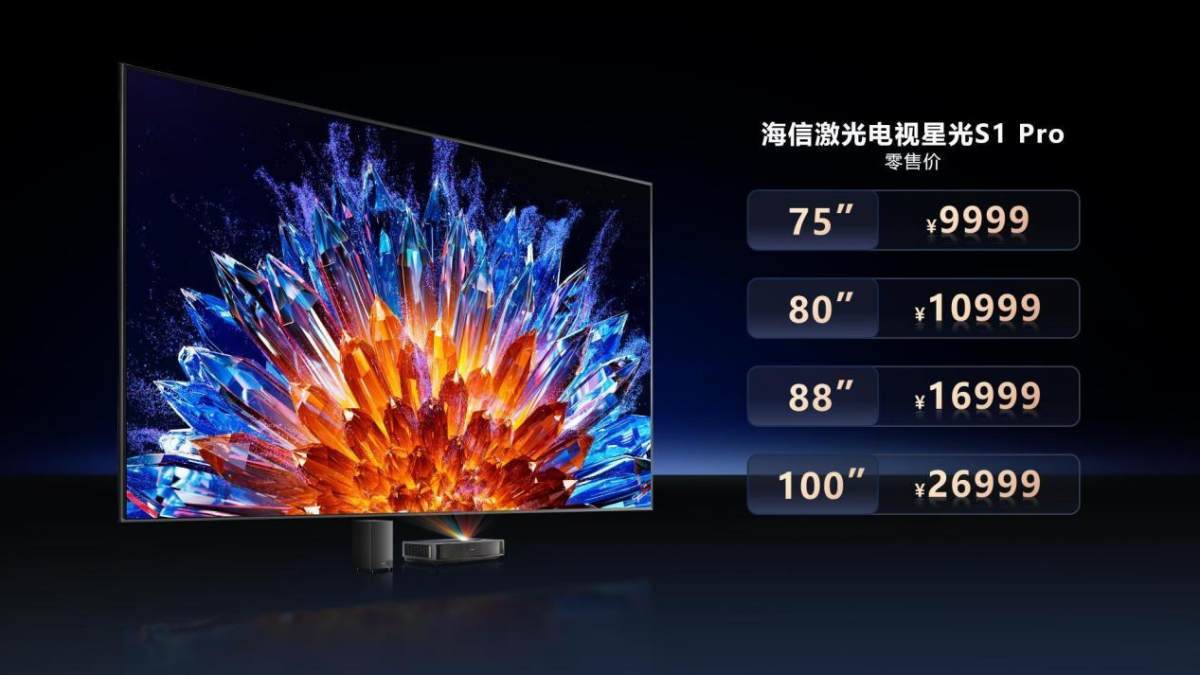 包含海信激光电视星光S1实现0有害蓝光的词条